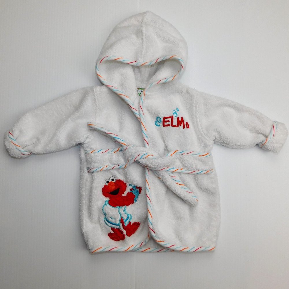 ELMO World Sesame Street  Baby Infant  0-9 Months Terry cloth Bath Robe